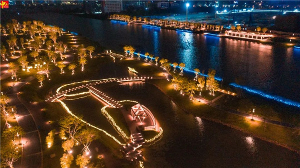 Парк Цуйху, Новый район Цуйхэн, Проект освещения и освещения Чжуншань-Ваньцзинь (7)