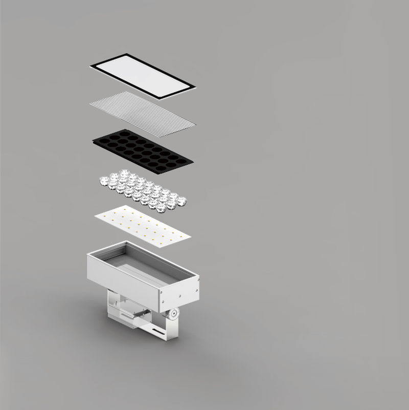 1 RGBW DMX512 Flood Light for Dynamic Facade Lighting WJTS-176-F45