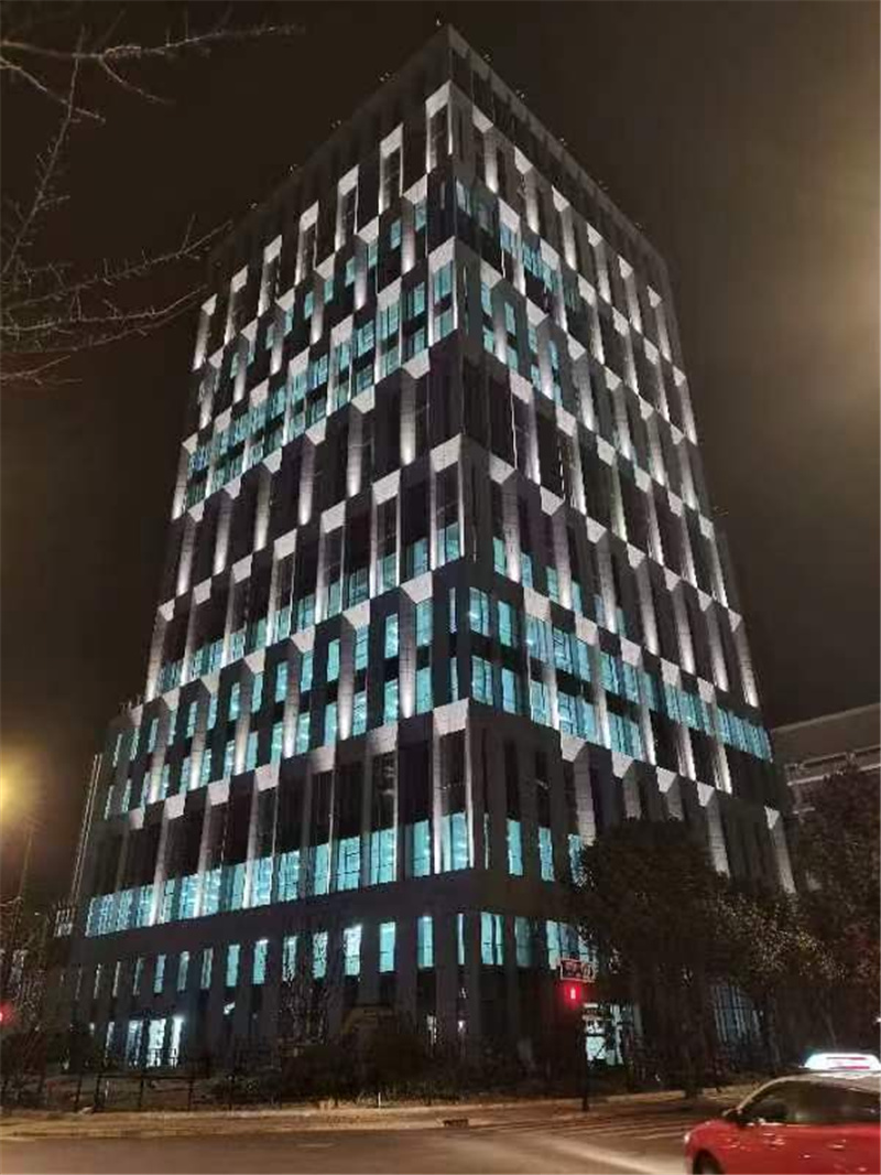Shanghai Deli Building Façade Lighting Project (7)