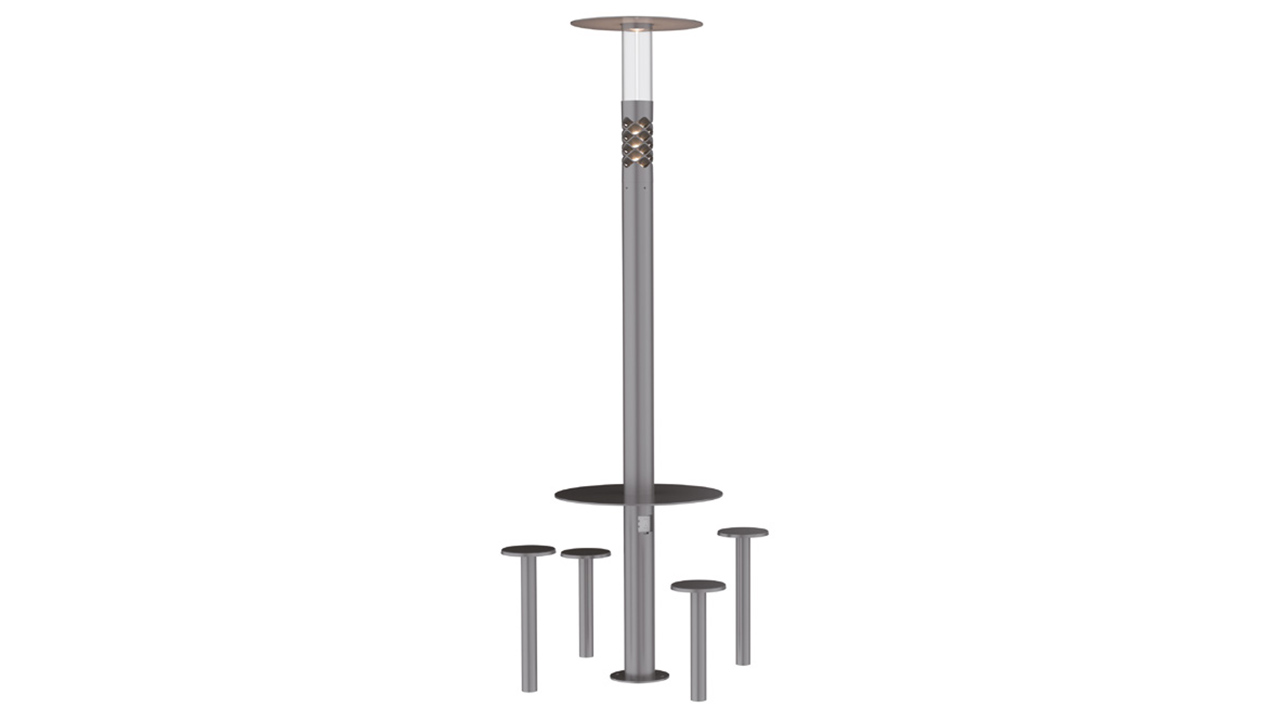 WJSF-F03 MULTI-FUNCTIONAL COMBINED URBAN  FURNITURE LIGHTING DEVICE (2)