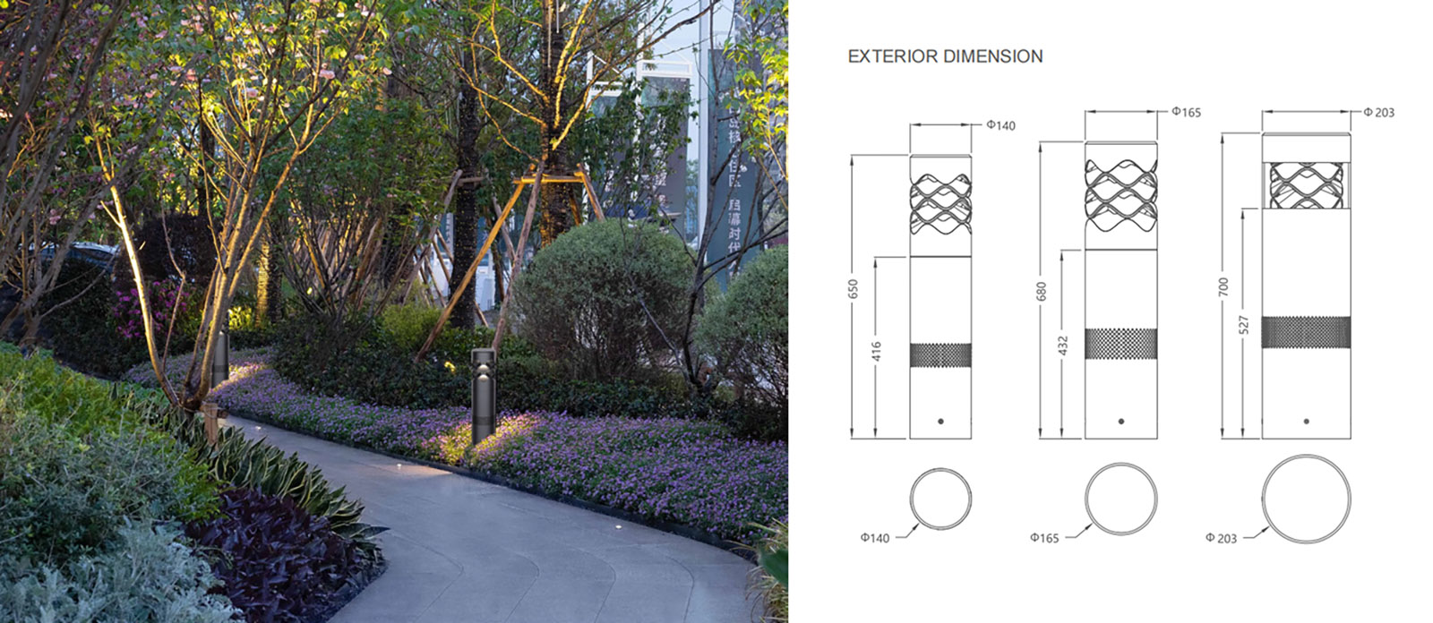 WJSL-LLD165 LANG CHAO SERIES SMART BOLLARD LAMP (3)